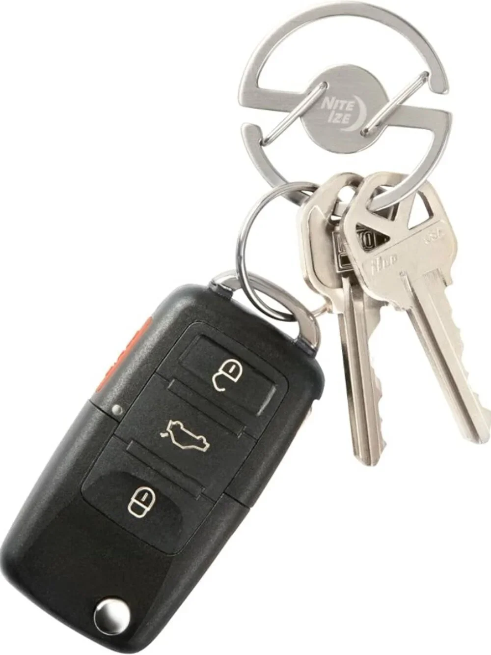 Nite Ize Medallion Key Carabiner - Stainless Steel Key Ring Carabiner - *NEW*